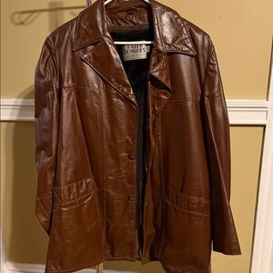 Ralph Edwards Vintage Leather Coat